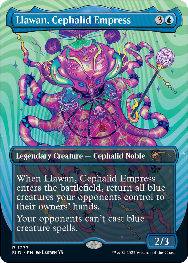 Llawan, Cephalid Empress (Borderless) [Secret Lair Drop Series]