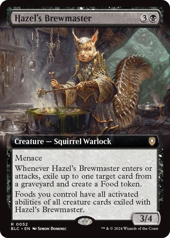 Hazel's Brewmaster (Extended Art) [Bloomburrow Commander]