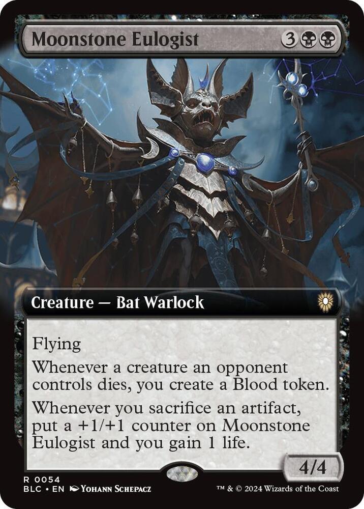 Moonstone Eulogist (Extended Art) [Bloomburrow Commander]