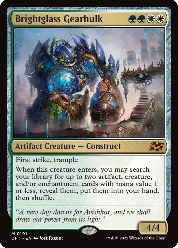 Brightglass Gearhulk (191) [Aetherdrift]