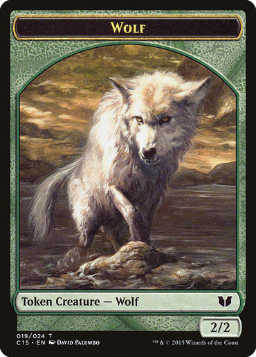 Wolf // Zombie Double-Sided Token [Commander 2015 Tokens]