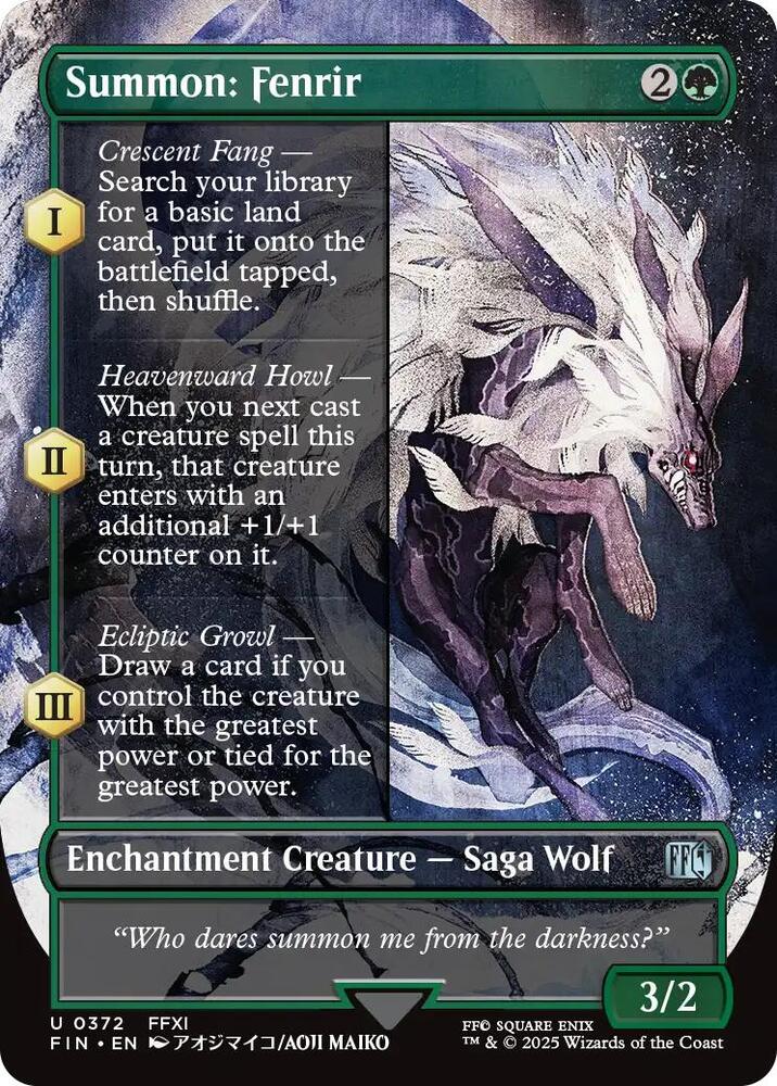 Summon: Fenrir (Borderless) [FINAL FANTASY]