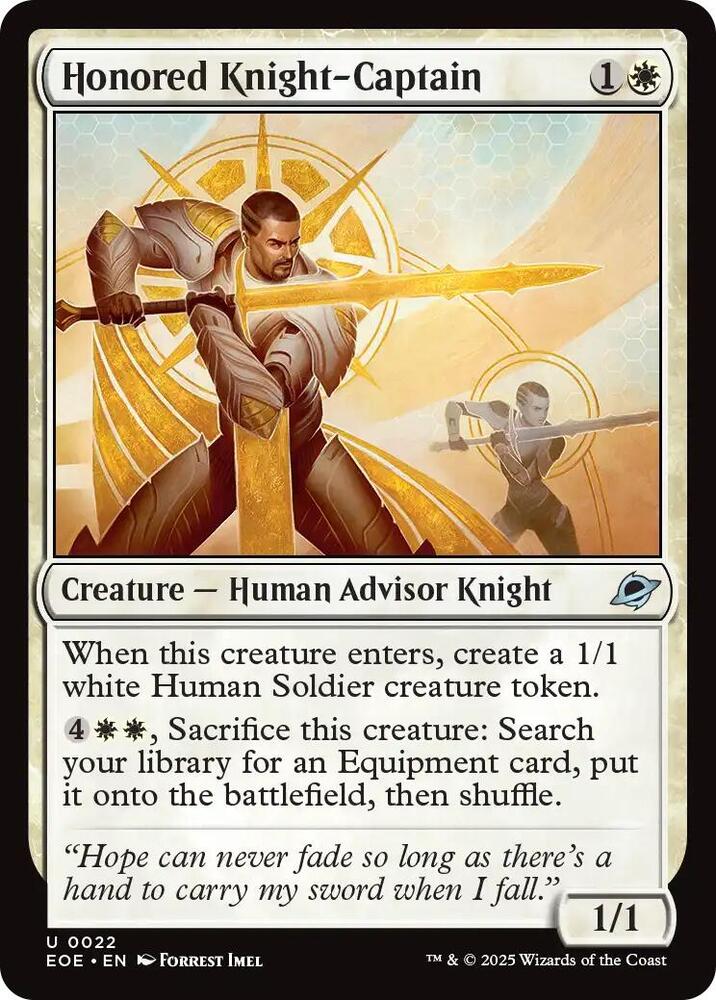 Honored Knight-Captain [Edge of Eternities]