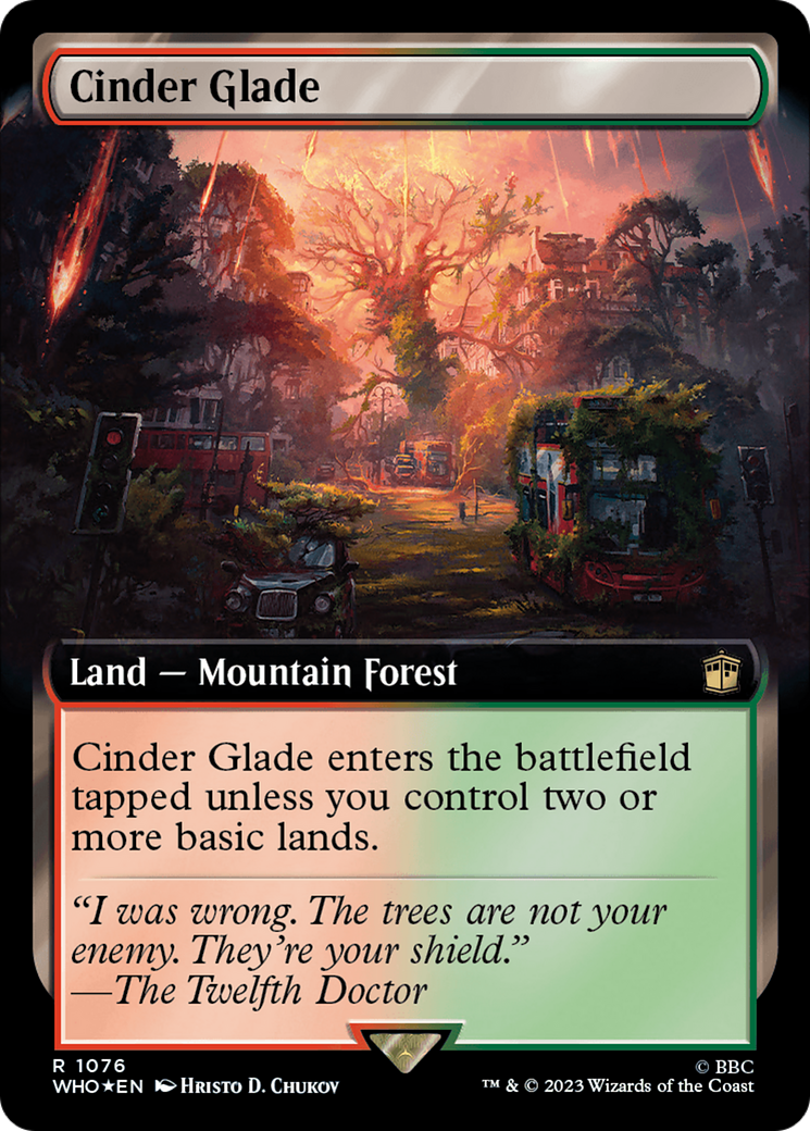 Cinder Glade (Extended Art) (Surge Foil) [Doctor Who]