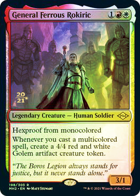 General Ferrous Rokiric [Modern Horizons 2 Prerelease Promos]